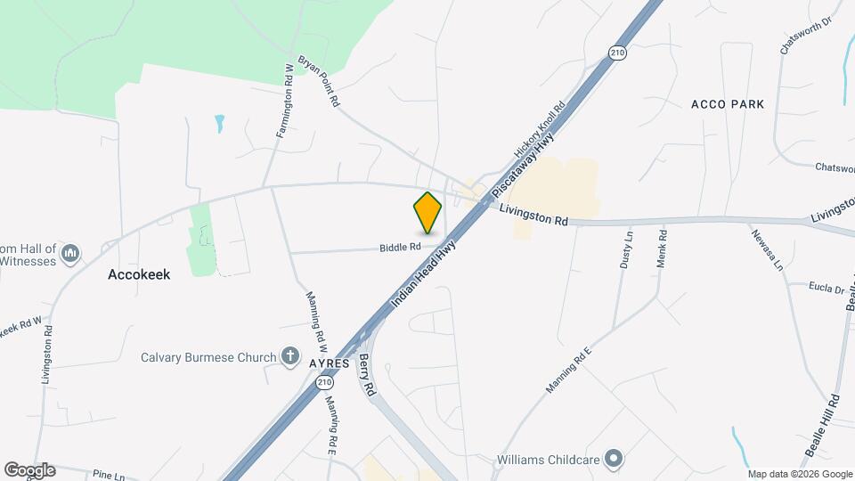 205 Biddle Rd Map and Location Details