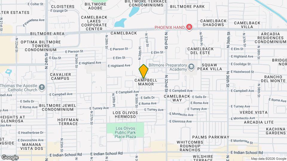 3021 E Meadowbrook Ave Map and Location Details