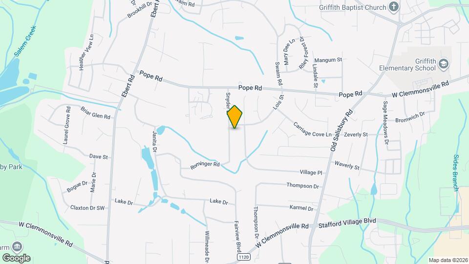4105 Snyder Dr Map and Location Details