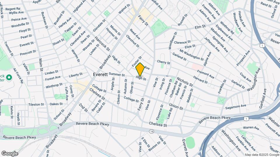 123 High St, Unit 1 Map and Location Details