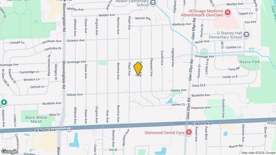 2N278 Prairie Ave Map and Location Details