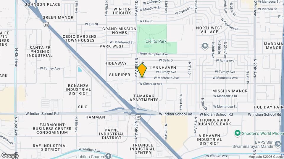 3427 W Montecito Ave Mapa y Detalles de la Ubicación