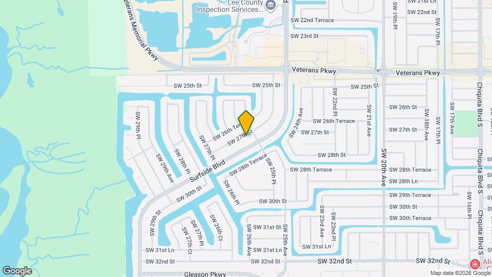 2586 SW 27th St Map and Location Details