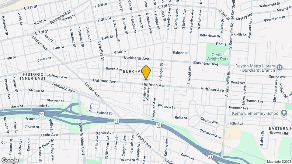1051 Huffman Ave Map and Location Details