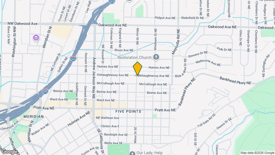 1302 Oshaughnessy Ave NE Map and Location Details