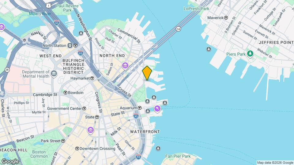 33 Commercial Wharf W Mapa y Detalles de la Ubicación