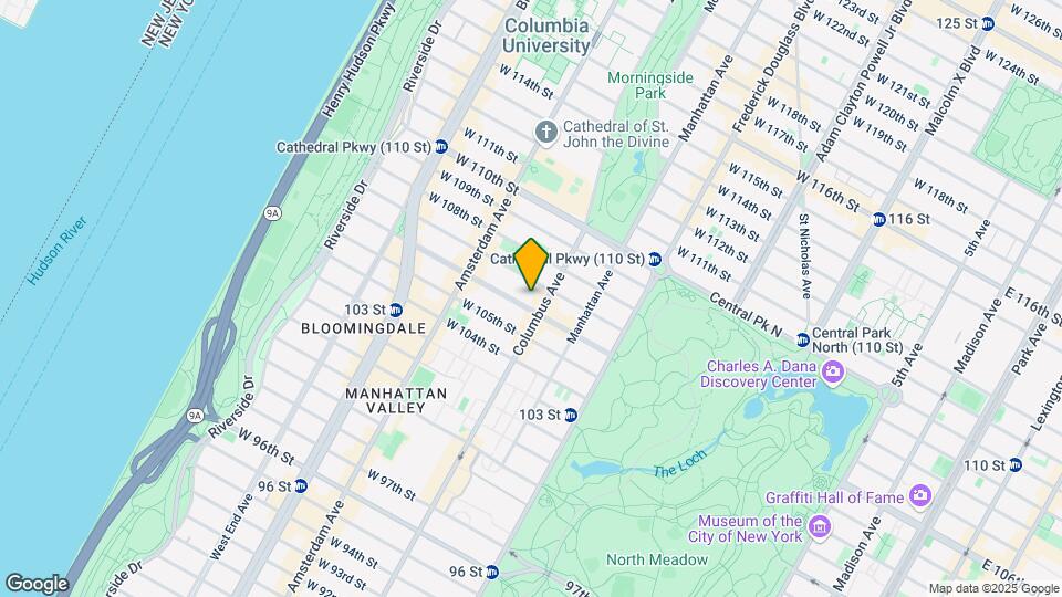 107 W 106th St Map and Location Details
