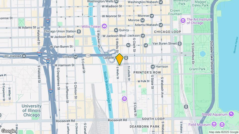 611 S Wells St, Unit 2404 Map and Location Details