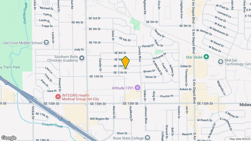 6113 SE 11th St Map and Location Details
