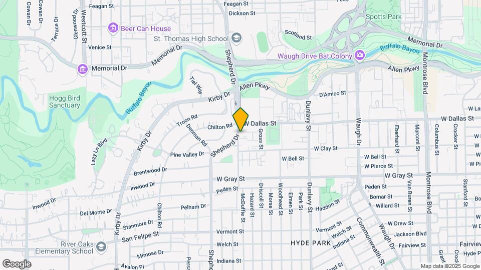 1025 Shepherd Dr Map and Location Details