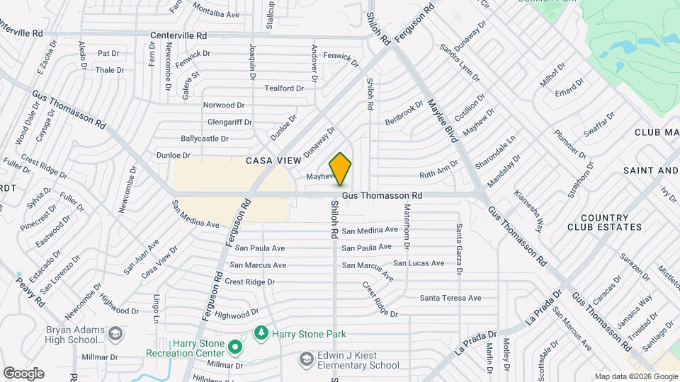 2723 Gus Thomasson Rd Map and Location Details