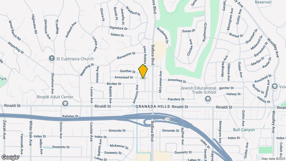 11649 Paso Robles Ave Map and Location Details