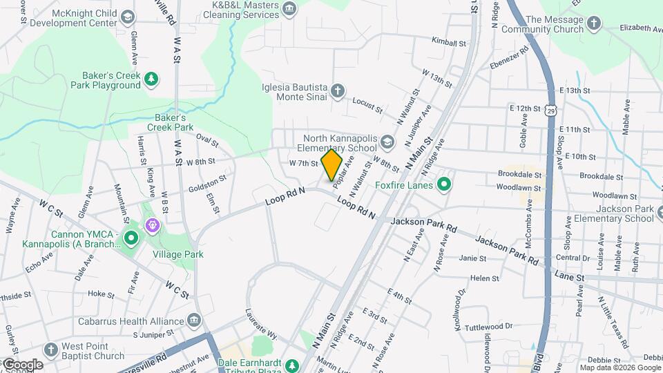 603 Poplar Ave Map and Location Details