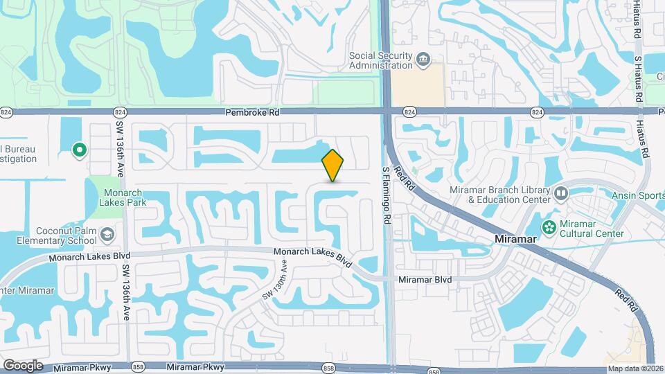 12748 SW 21st St Mapa y Detalles de la Ubicación