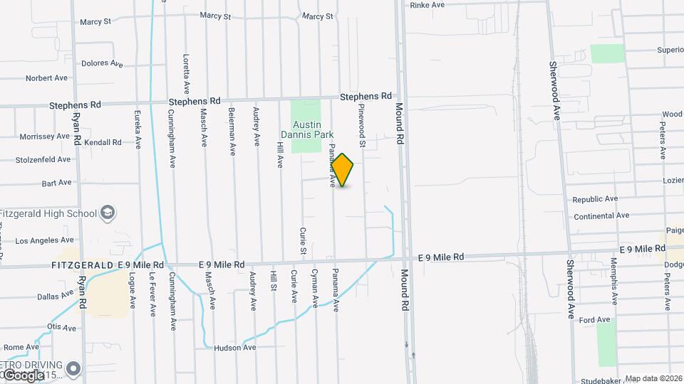 23344 Panama Ave Map and Location Details