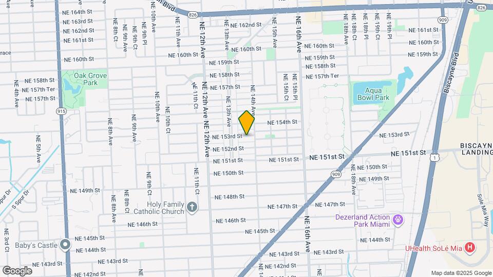 1370 NE 153rd St Mapa y Detalles de la Ubicación