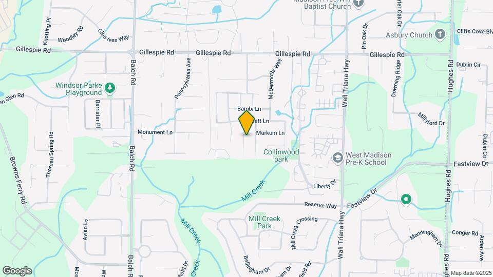 111 Sunnyfield Dr Map and Location Details
