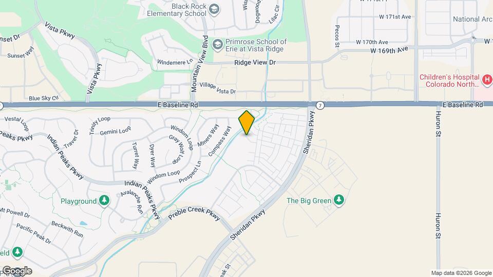 2438 W 167th Ln Mapa y Detalles de la Ubicación