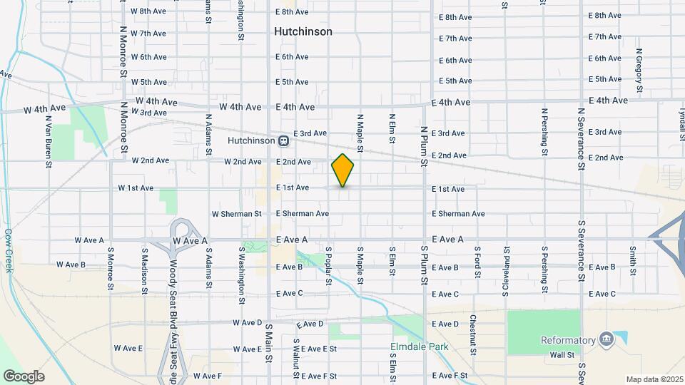 215 E 1st Ave Map and Location Details