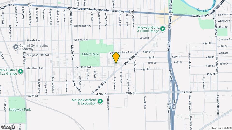 4425 Prairie Ave Map and Location Details