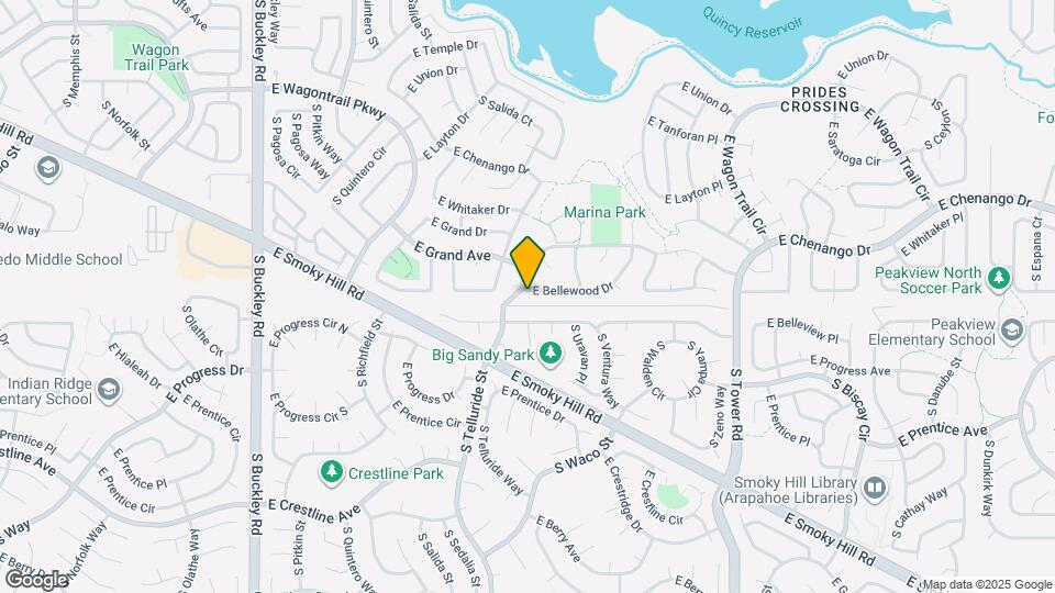 17704 E Bellewood Dr Map and Location Details