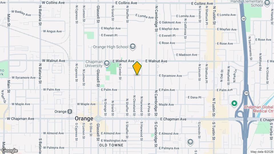 610-612 E Sycamore Ave Map and Location Details