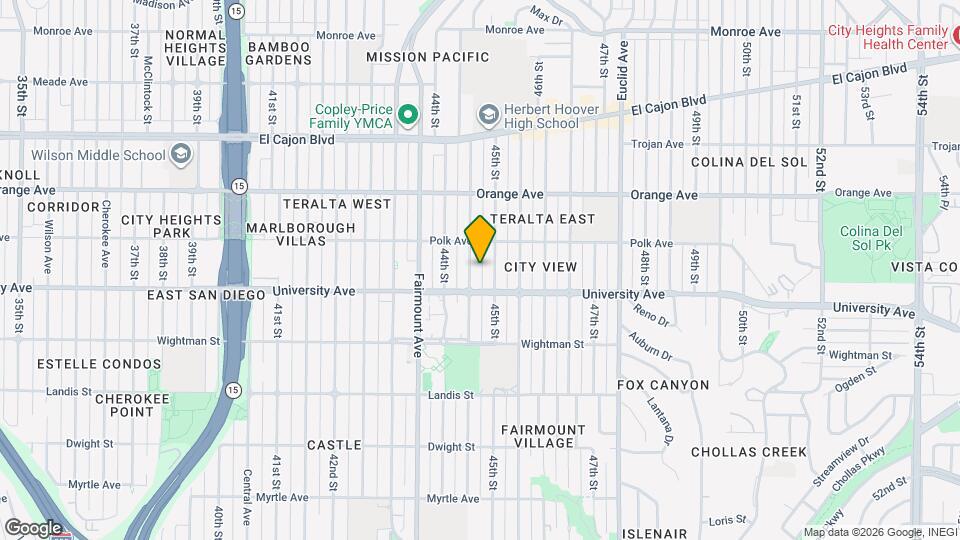 4043 Highland Ave Map and Location Details
