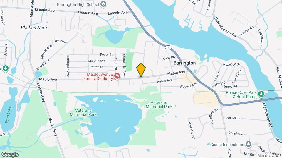 216 Maple Ave Map and Location Details