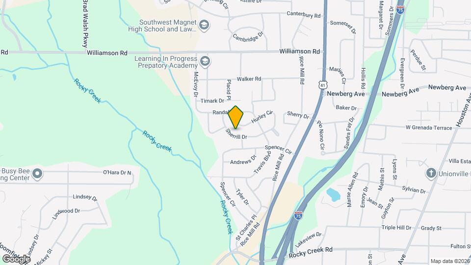 1623 Sherrill Dr Map and Location Details