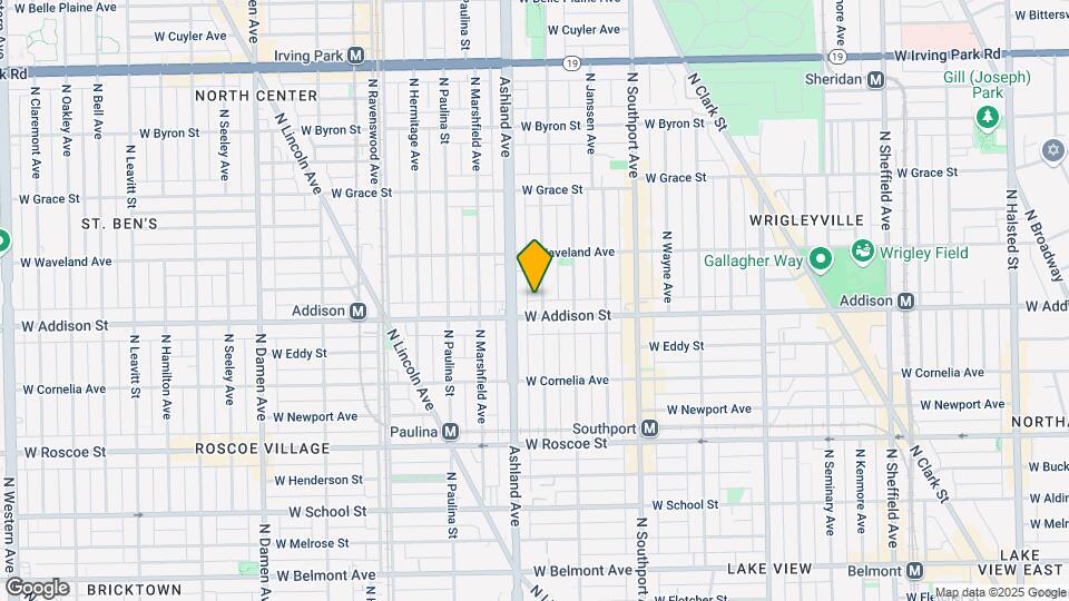 3614 N Bosworth Ave, Unit 1R Mapa y Detalles de la Ubicación