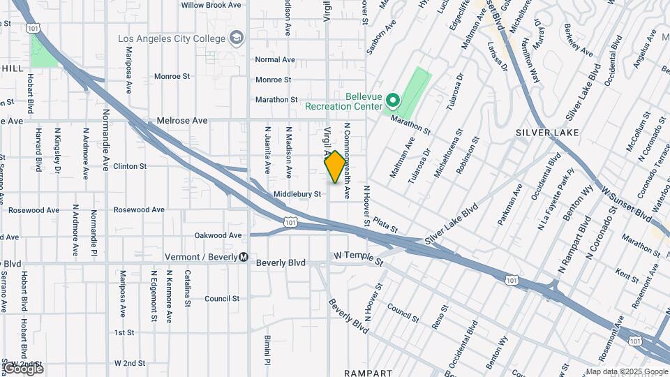520 N Virgil Ave Map and Location Details