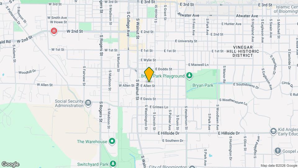 921 S Washington St Map and Location Details
