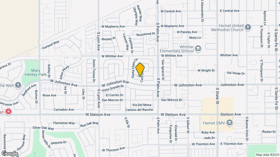 651 Santa Clara Cir Mapa y Detalles de la Ubicación