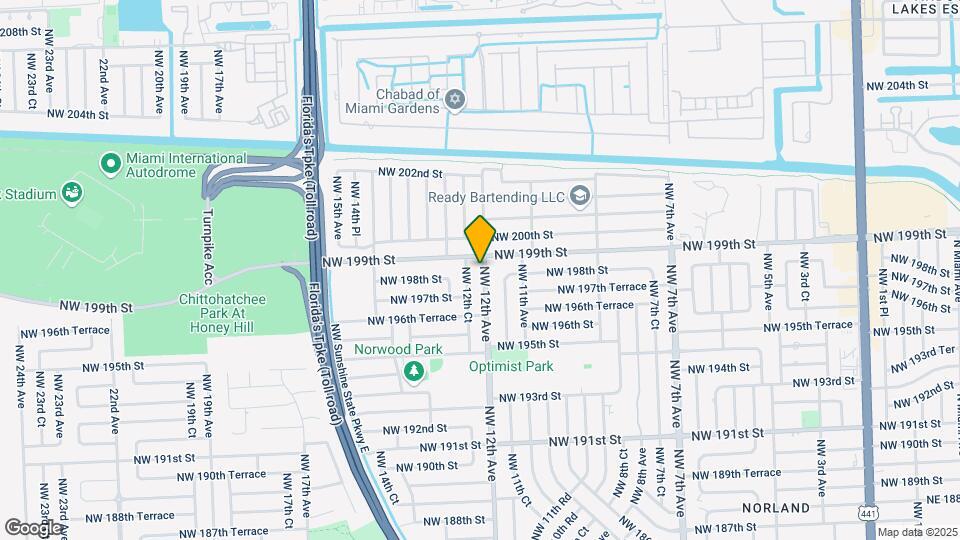 19820 NW 12th Ave Map and Location Details