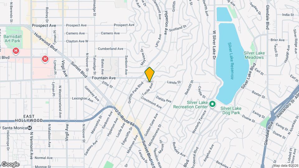 1843 Lucile Ave Map and Location Details
