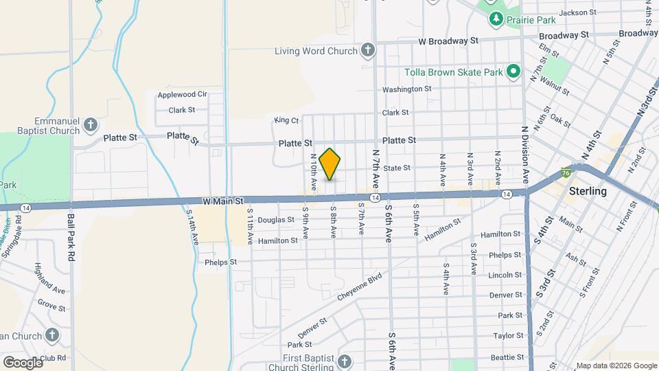 113 N 9th Ave Map and Location Details