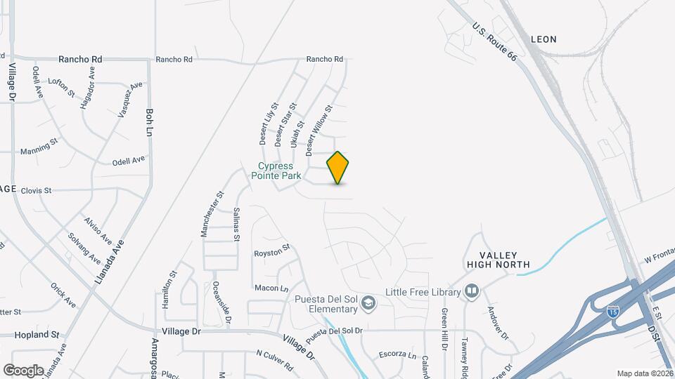 15847 Barrel Cactus Ln Map and Location Details