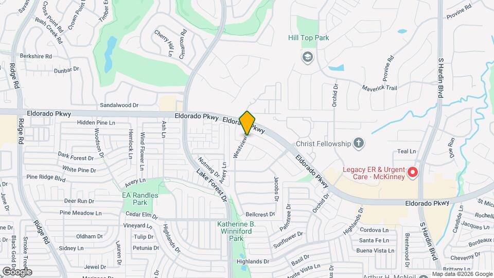 4608 Cedar Crest Dr Map and Location Details