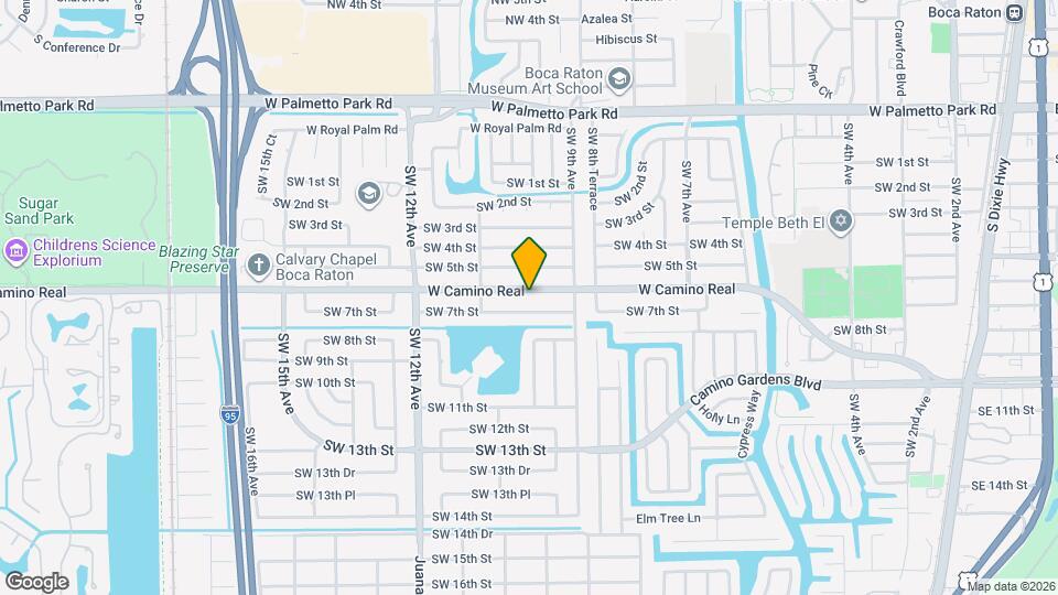 998 W Camino Real Mapa y Detalles de la Ubicación