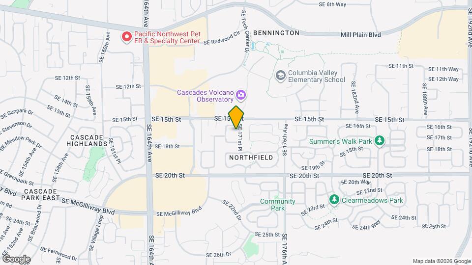 1604 SE 171st Pl Map and Location Details