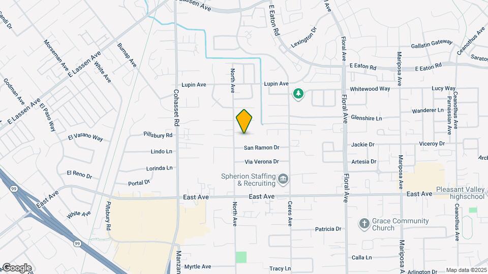 1059 La Mesa Dr Map and Location Details