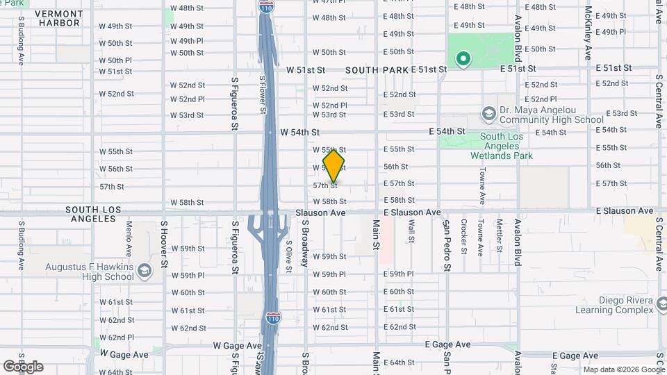 212 1/2 W 57th St, Unit 212 upper Map and Location Details