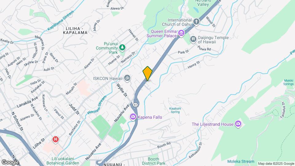 2529 Pali Hwy Map and Location Details