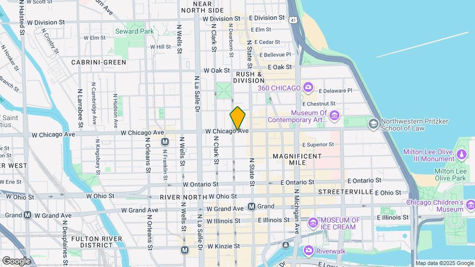 755 N Dearborn St Mapa y Detalles de la Ubicación