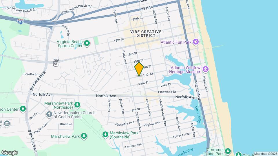 704 13th St Map and Location Details