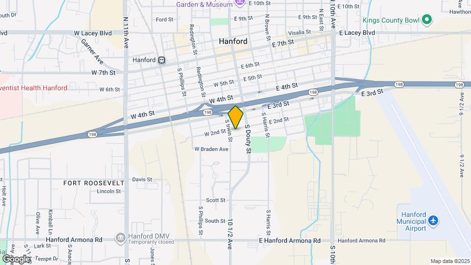 121 W 2nd St Map and Location Details