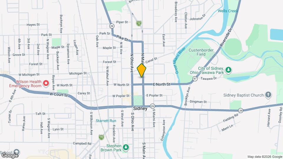 215 N Main Ave, Unit 2 bedroom apartment Map and Location Details