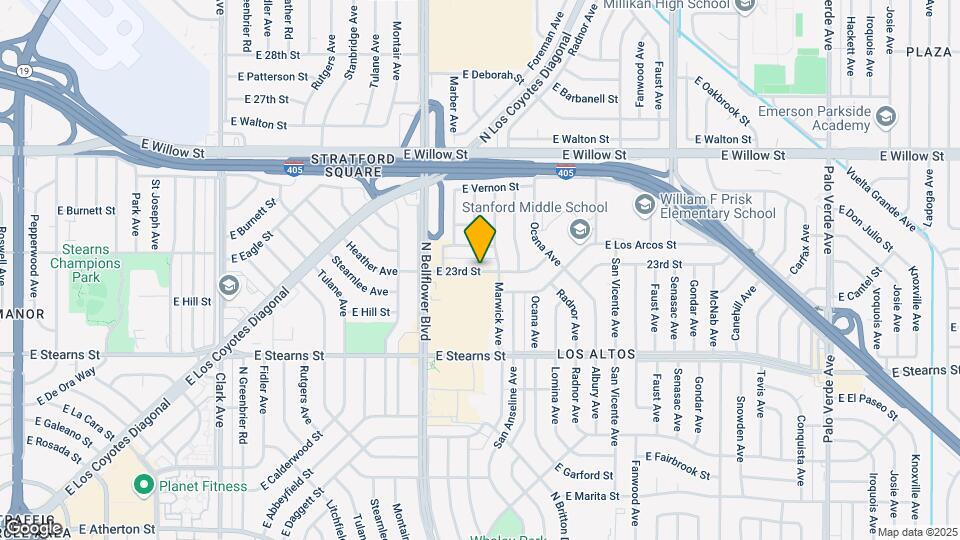 5611 E 23rd St Map and Location Details