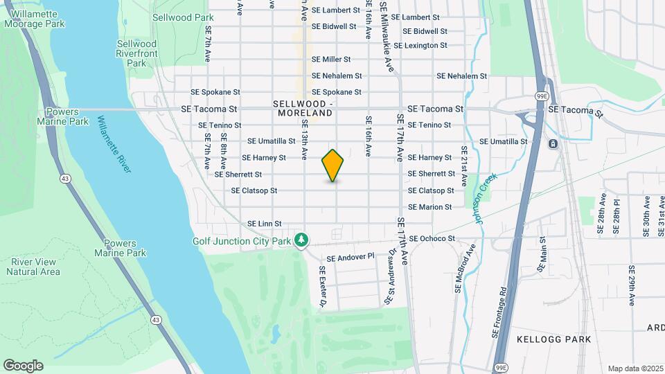 8535 SE 15th Ave Mapa y Detalles de la Ubicación