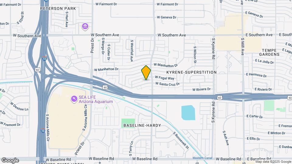 1020 W Santa Cruz Dr Map and Location Details